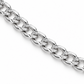 14K White Gold Solid Diamond-Cut Cuban Curb Link Chain
