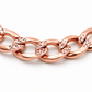 14K Rose Gold Solid Diamond-Cut Cuban Curb Link Bracelet