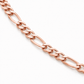10K Rose Gold Hollow Figaro Chain