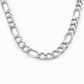 18K White Gold Figaro Chain