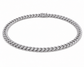 10K White Gold Hollow Miami Cuban Link Chain, styled view