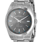 Pre-owned Rolex Oyster Perpetual 39mm stainless steel watch with grey dial, alternate view