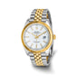 Pre-owned Rolex Datejust 41 reference 126333 two-tone steel and 18K gold watch with white dial and fluted bezel on a Jubilee bracelet