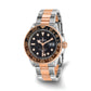 Pre-owned Rolex GMT-Master II reference 126711 CHNR steel and 18K rose gold watch with black dial and brown and black 24-hour bezel