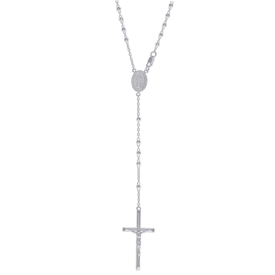Silver rosary chain, 3 mm, alternate view