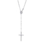 Silver rosary chain, 3 mm, alternate view