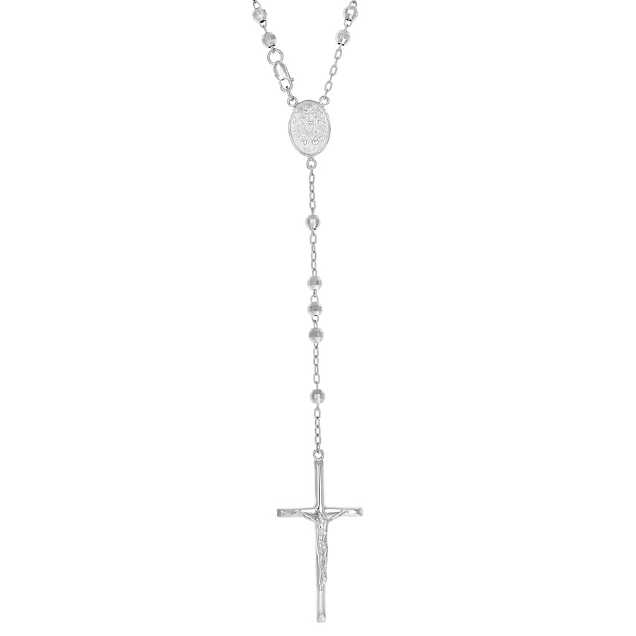 Silver rosary chain, 4 mm