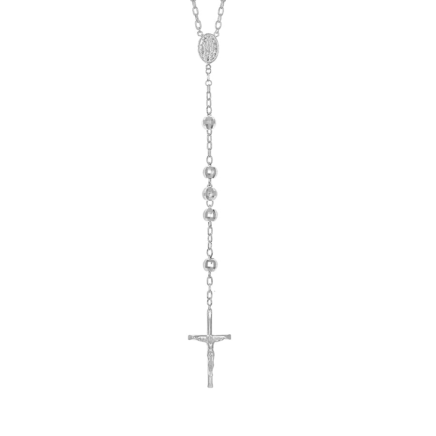 Silver rosary chain, 7 mm