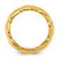 14K Gold Curb Link Cocktail Ring - angle view