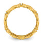14K Gold Diamond Mariner Link Cocktail Ring - angle view