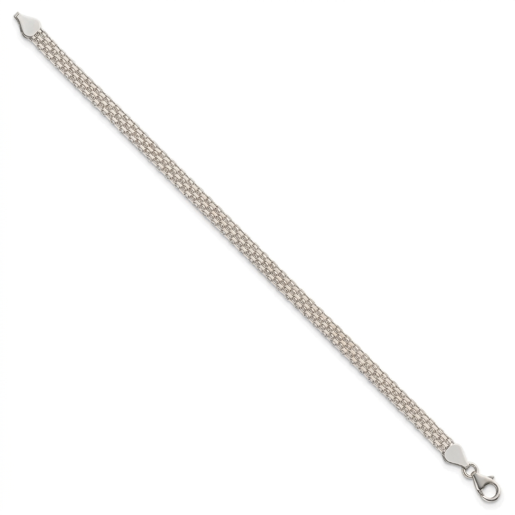 14K White Gold Bismark Bracelet
