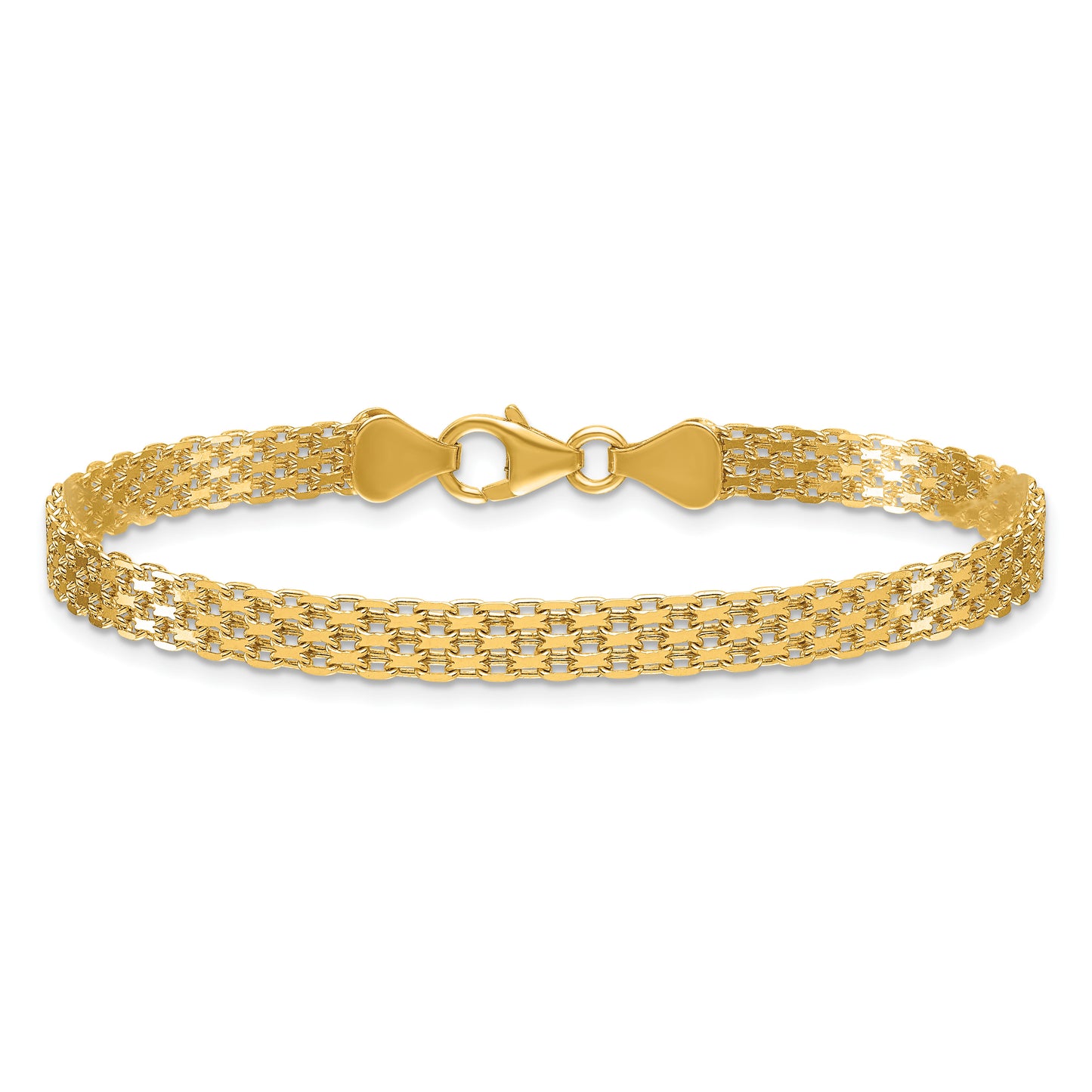 Gold Bismark bracelet, 5.1 mm, detail shot