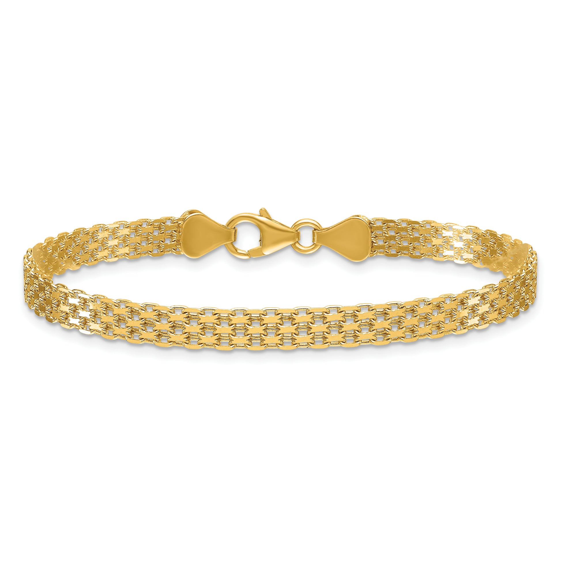 Gold Bismark bracelet, 5.1 mm, detail shot