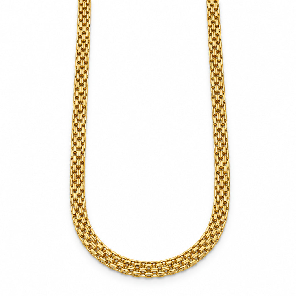 Gold Bismark chain, 5.1 mm, alternate view