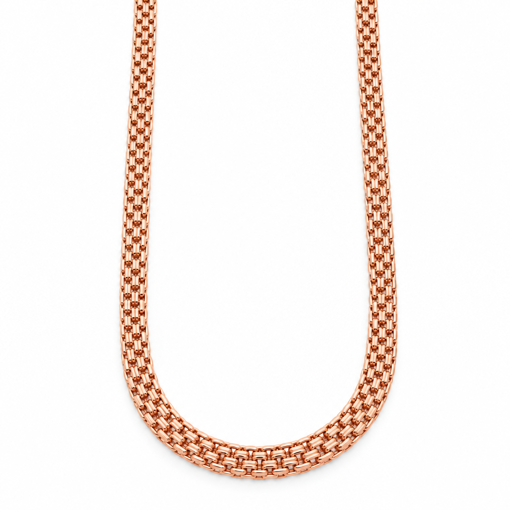 14K Rose Gold Bismark Chain