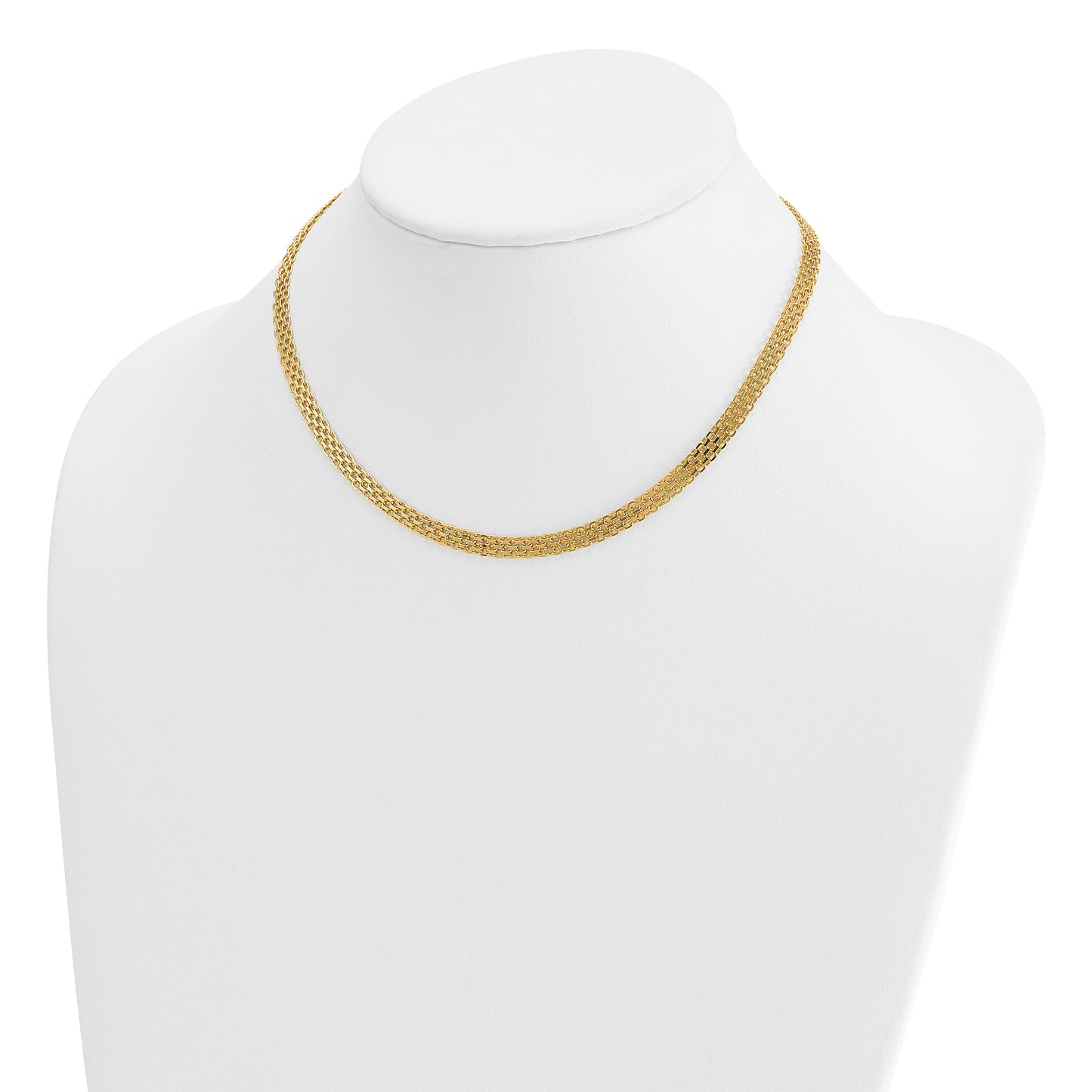 Gold Bismark chain, 5.1 mm, another angle