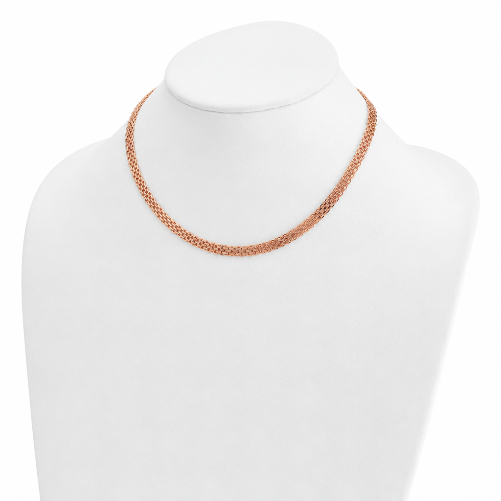 14K Rose Gold Bismark Chain