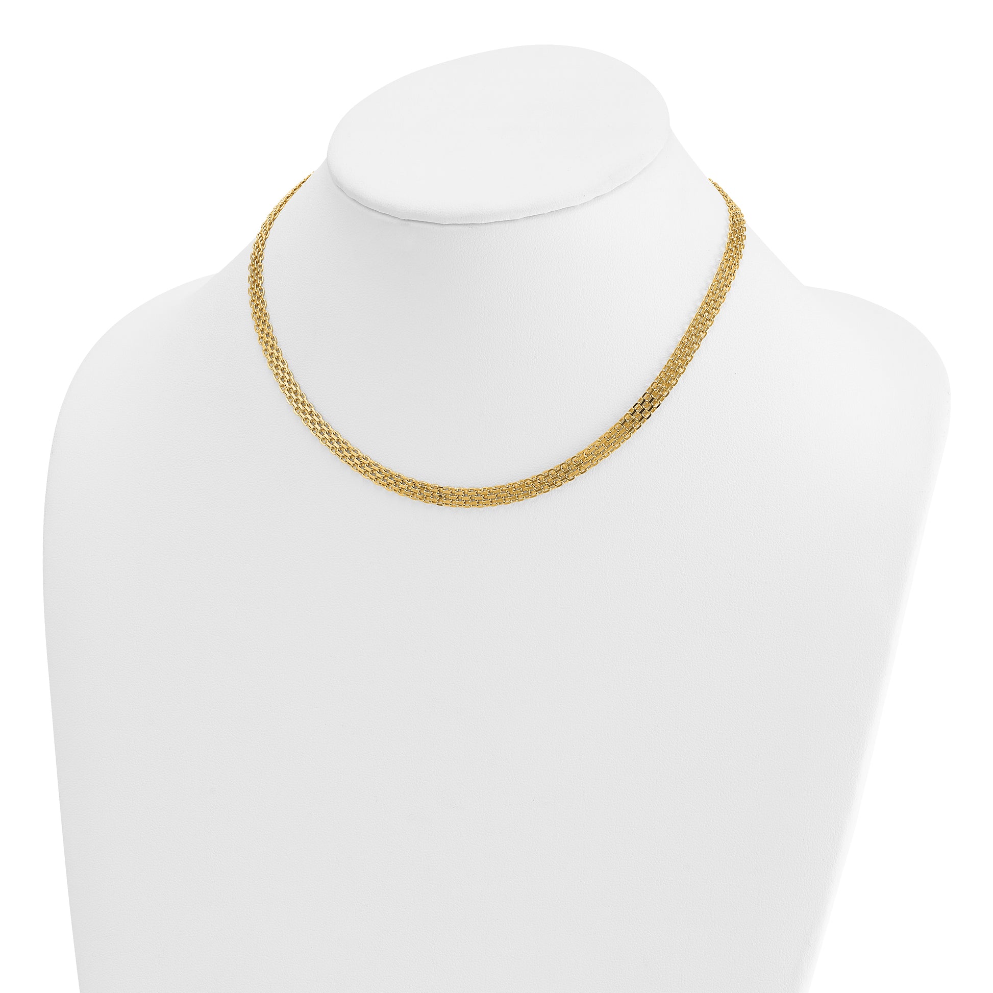 Gold Bismark chain, 5.1 mm, another angle