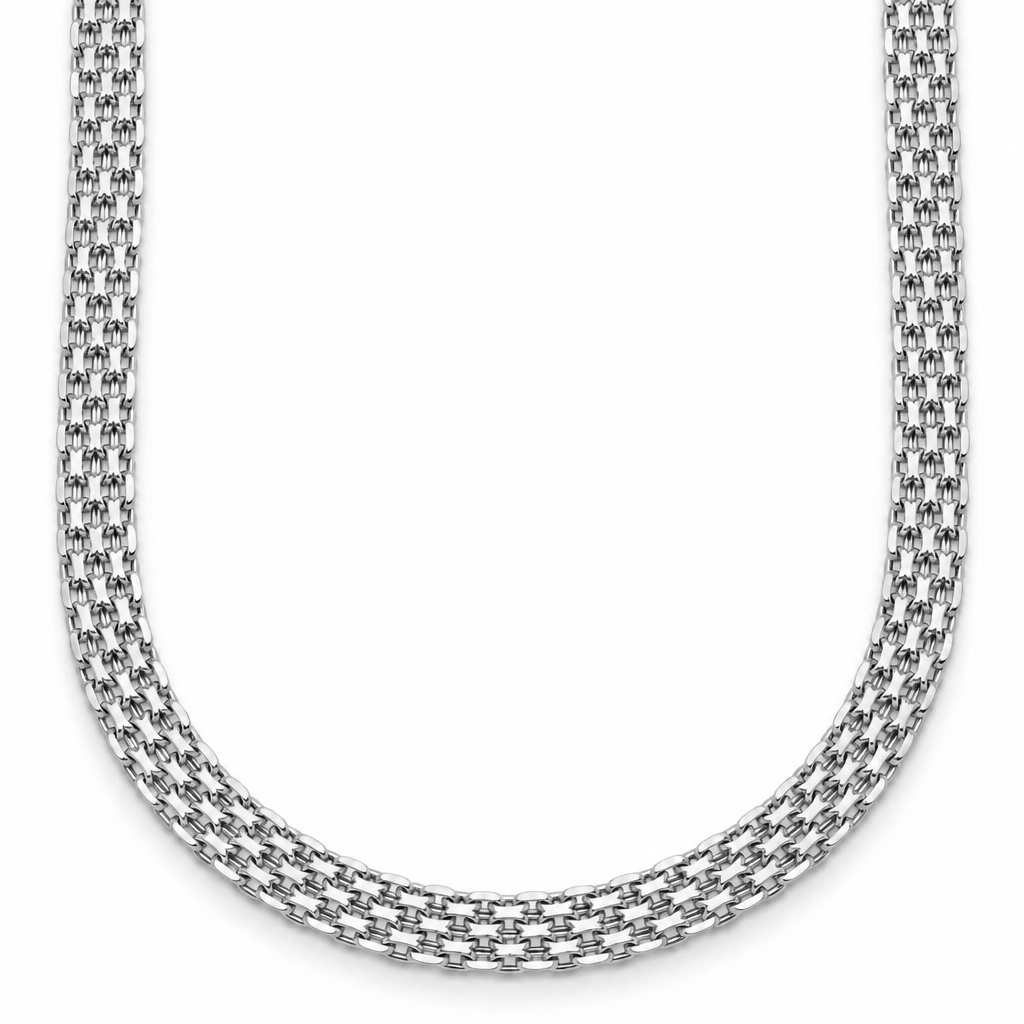 925 Sterling Silver Bismark Chain