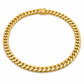14K Gold Hollow Miami Cuban Link Chain, styled view