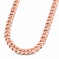 14K Rose Gold Hollow Miami Cuban Link Bracelet