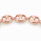 14K Rose Gold Hollow Puff Chain, close-up of the link detail