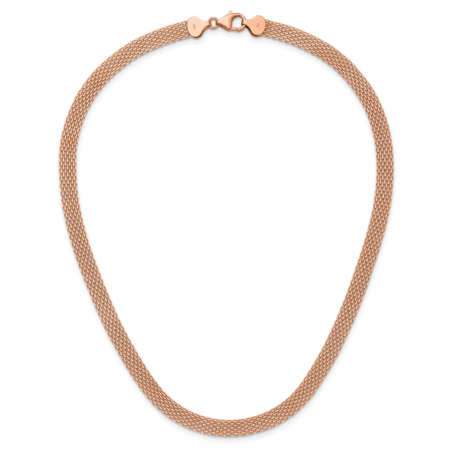 Rose gold Bismark chain, 6.8 mm, additional view