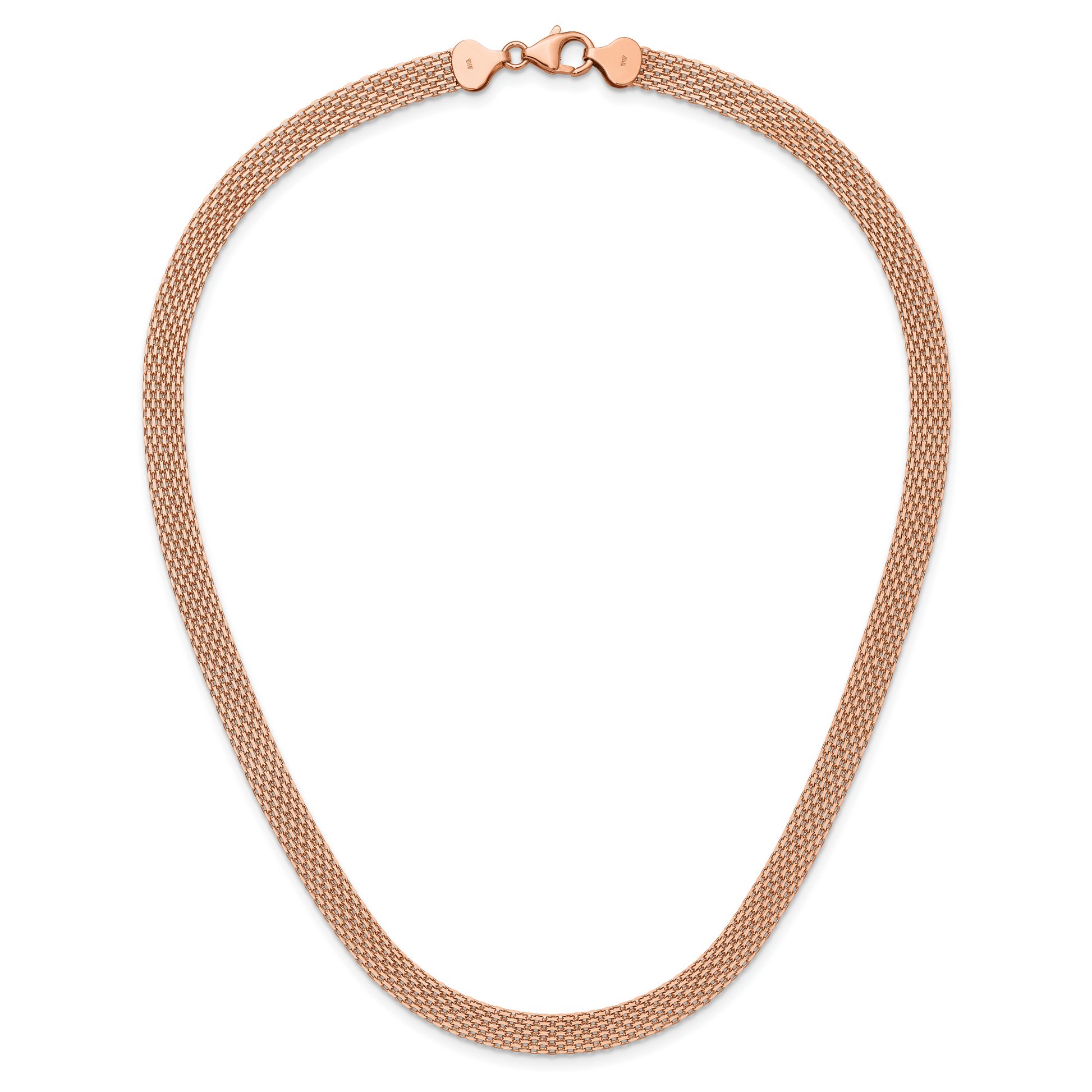 Rose gold Bismark chain, 6.8 mm, additional view