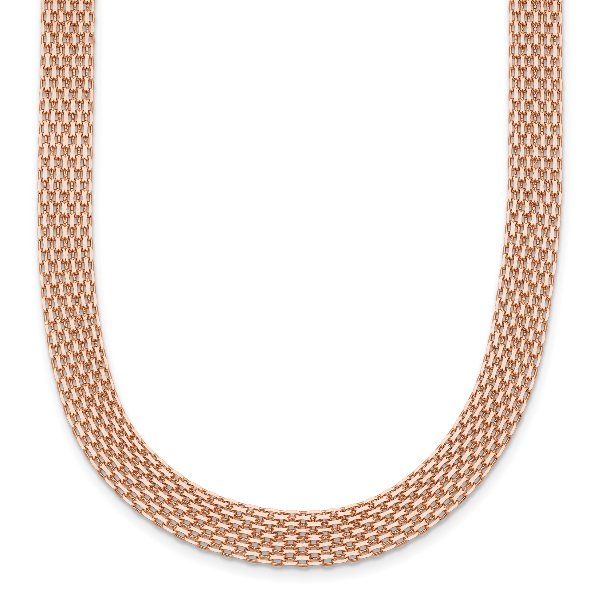 Rose gold Bismark chain, 6.8 mm