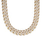 22mm Mosaic Cuban Link Moissanite Chain - front view