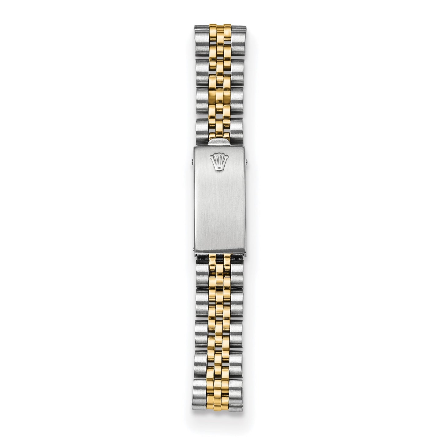 Two-tone steel and 18K yellow gold Jubilee bracelet and clasp on the pre-owned Rolex Datejust 26mm ladies watch