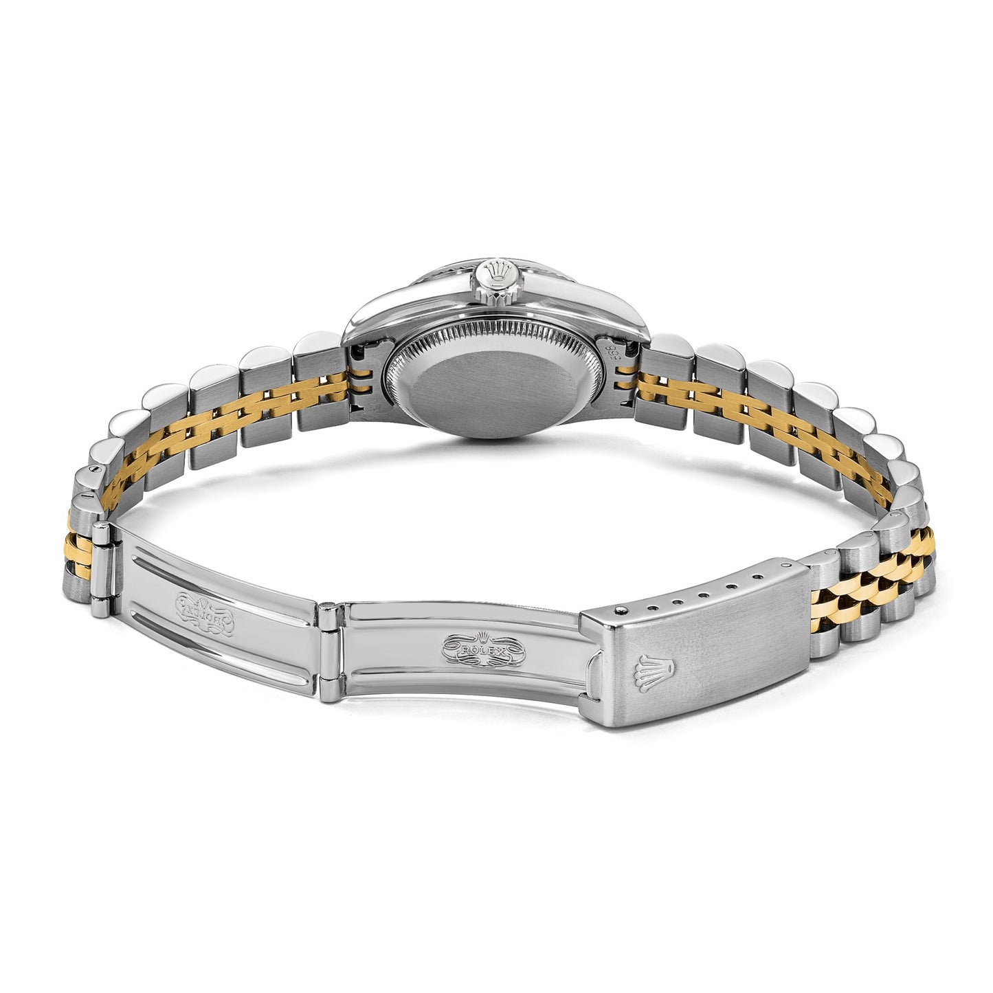 Pre-owned Rolex Datejust 26mm two-tone ladies watch with champagne dial and fluted bezel, additional view