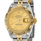 Pre-owned Rolex Datejust 26mm two-tone ladies watch with champagne dial and fluted bezel, another angle