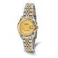Pre-owned Rolex Datejust 26mm two-tone ladies watch with champagne dial and fluted bezel, detail shot