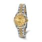 Pre-owned Rolex Datejust 26mm two-tone steel and 18K gold ladies watch with champagne diamond dial and fluted bezel on a Jubilee bracelet