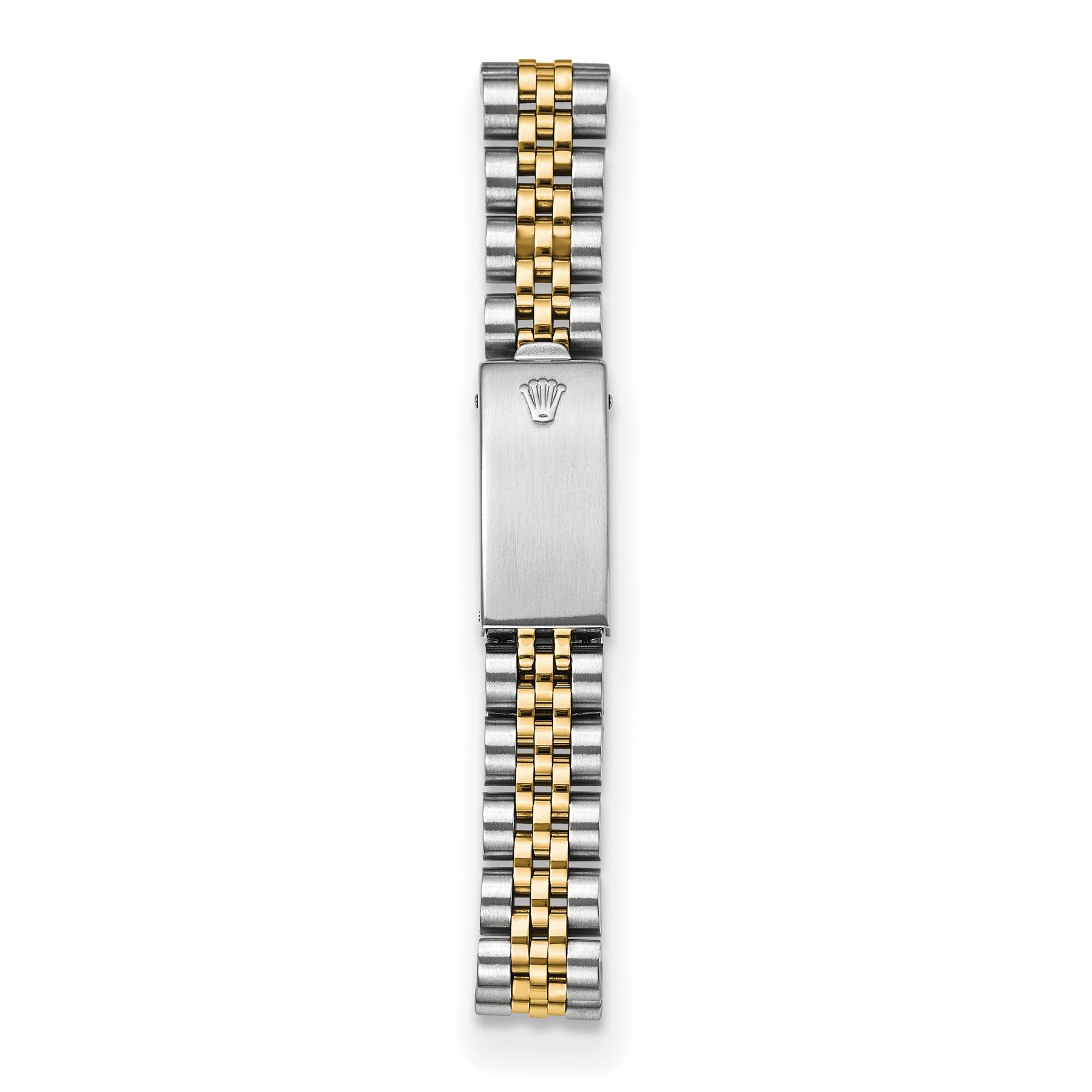 Two-tone steel and 18K yellow gold Jubilee bracelet and clasp on the pre-owned Rolex Datejust 26mm ladies watch