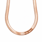 Rose Gold Plated Sterling Silver Herringbone Chain