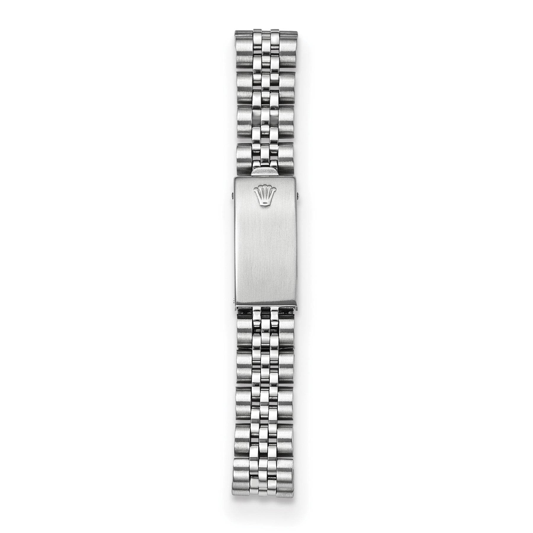 Stainless steel Jubilee bracelet and clasp on the pre-owned Rolex Datejust 26mm ladies watch