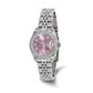 Pre-owned Rolex Datejust 26mm stainless steel ladies watch with pink diamond dial and diamond-set bezel on a Jubilee bracelet