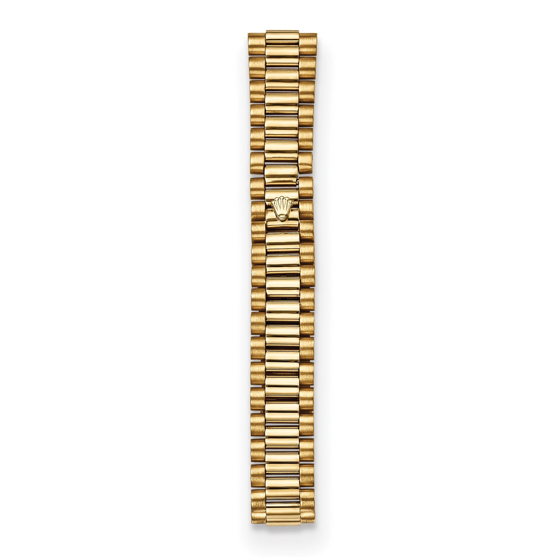 18K yellow gold President bracelet and clasp on the pre-owned Rolex Datejust 26mm ladies watch