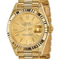 Pre-owned Rolex Datejust President 26mm 18K gold ladies watch with champagne dial, further view