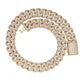 22mm Mosaic Cuban Link Moissanite Chain - close-up of mosaic link detail
