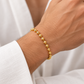 10K Yellow Gold Diamond-Cut Moon Cut Bracelet
