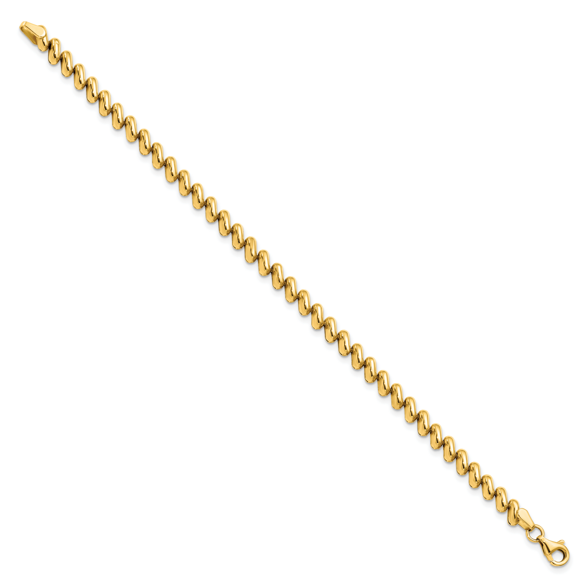 Yellow gold San Marco bracelet, 4.75 mm, alternate view
