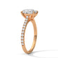 Oval Lab Grown Diamond Ring - 2.5ct Center Stone, 3ct Total Weight