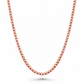 Rose Gold Plated Sterling Silver Round Box Chain