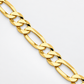 Gold Plated Sterling Silver Figaro Chain for Men