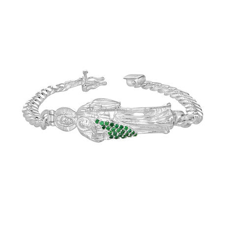 925 Sterling Silver St. Jude Religious Charm Bracelet - Exemplifying Faith and Craftsmanship