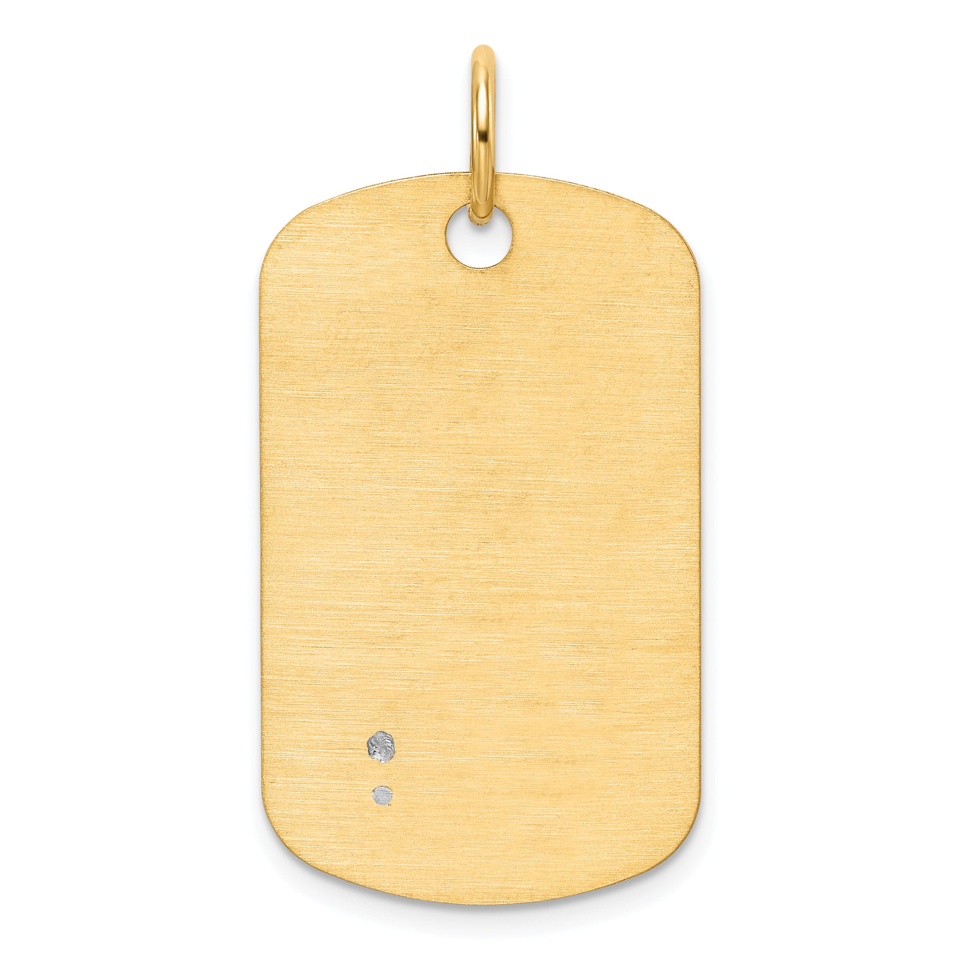 14K Two-Tone Gold Masonic Scale Dog Tag Pendant B59468 - alternate view