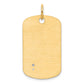 14K Two-Tone Gold Masonic Scale Dog Tag Pendant B59468 - alternate view